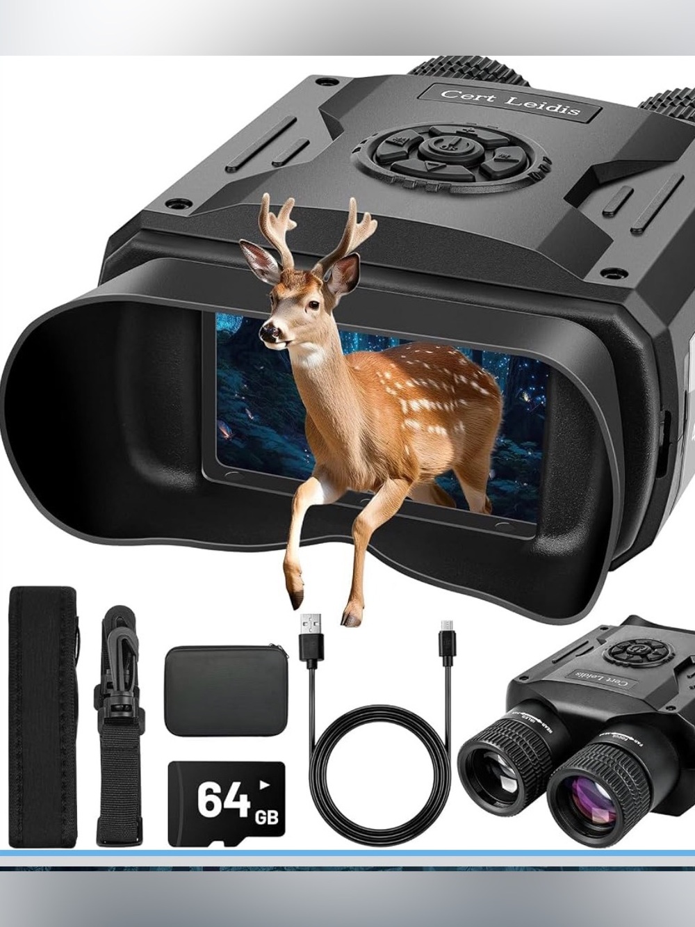 4K Night Vision Goggles, 48MP Infrared Night Vision Binoculars